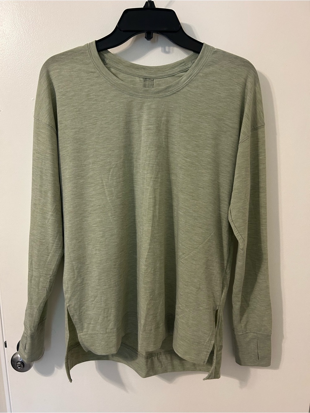 all in motion Olive Green Crew Neck Long Sleeve Top